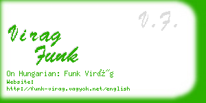 virag funk business card